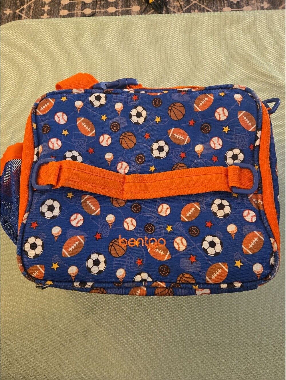 Bentgo Kids Prints Insulated Lunch Bag - Sports Blue & Orange